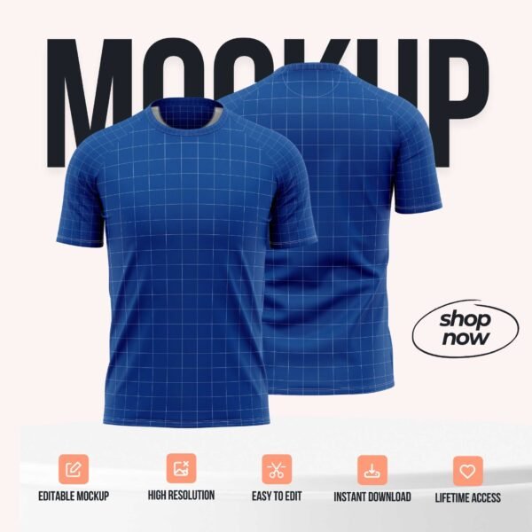 Round-Neck T-shirt PSD Mockup