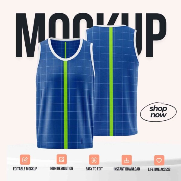 Jersey Basketball V3 PSD Mockup