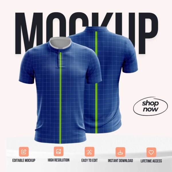 Mandarin T-shirt V2 PSD Mockup