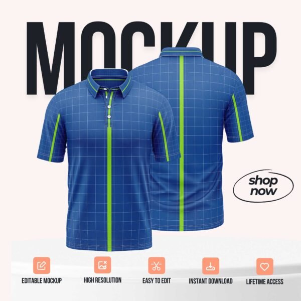 Polo shirt V2 PSD Mockup
