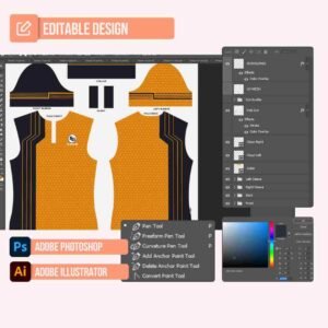 Yellow/Black Polo Shirt Design