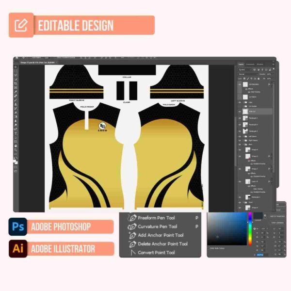 Polo Shirt Design-PC37 - Image 2