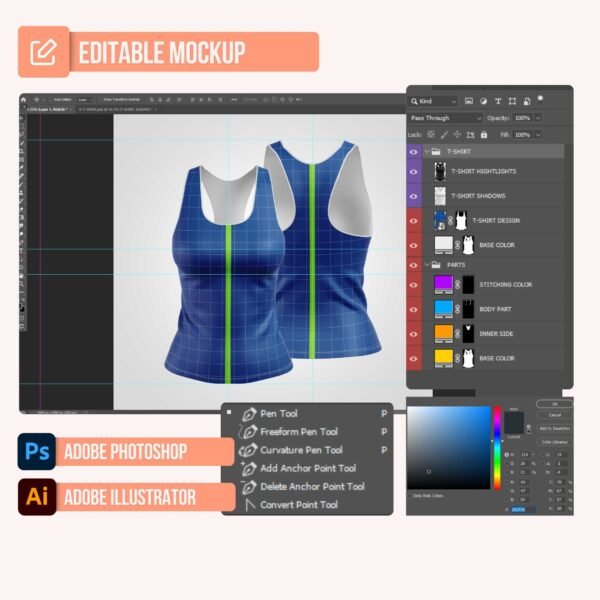 Full Sublimation Outfit PSD Mockup - Image 2