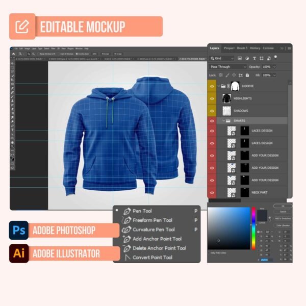Hoodie V2 PSD Mockup - Image 2