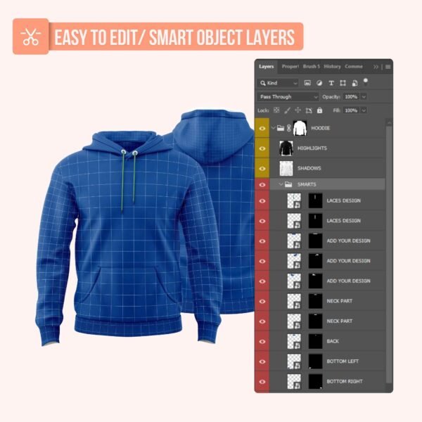 Hoodie V2 PSD Mockup - Image 3
