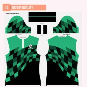 Green/Black Polo Shirt Design