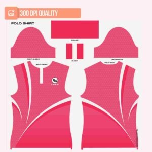 Pink/White Polo Shirt Design