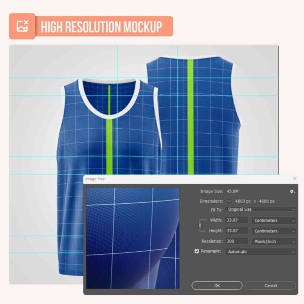 Jersey Basketball V3 PSD Mockup - Image 4