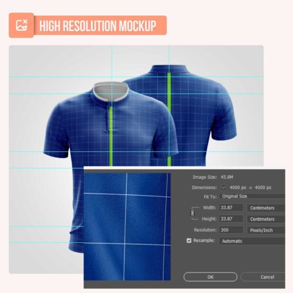Mandarin T-shirt V2 PSD Mockup - Image 4