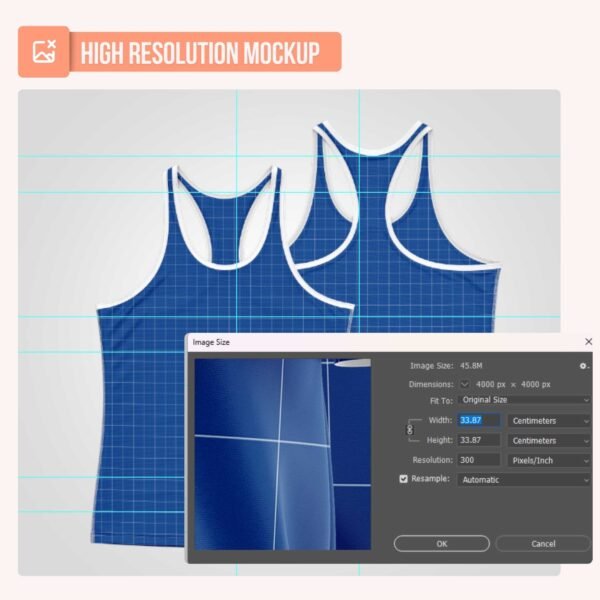 Tank Top Running Sando PSD Mockup - Image 4