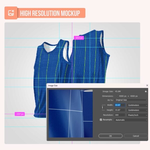 Basketball Jersey V2 PSD Mockup - Image 4
