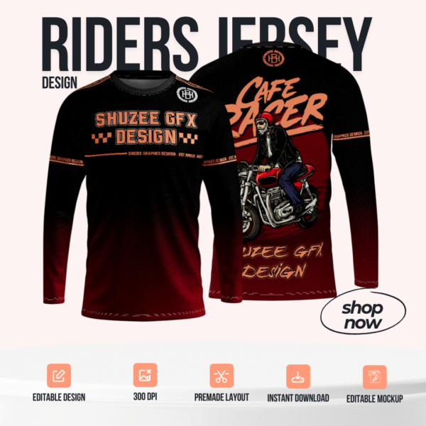 Rider's Jersey Design - PC08