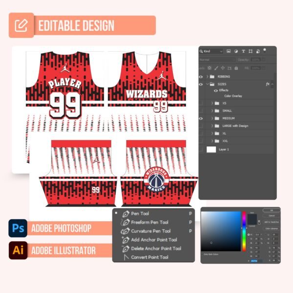 Basketball Jersey Design - PC17 - Image 2