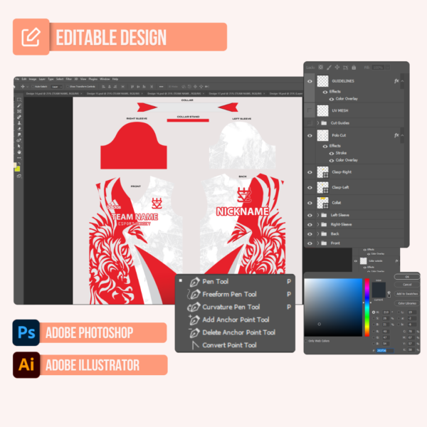 E-Sport Jersey Design - PC19 - Image 2
