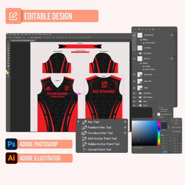 E-Sport Jersey Design - PC37 - Image 2