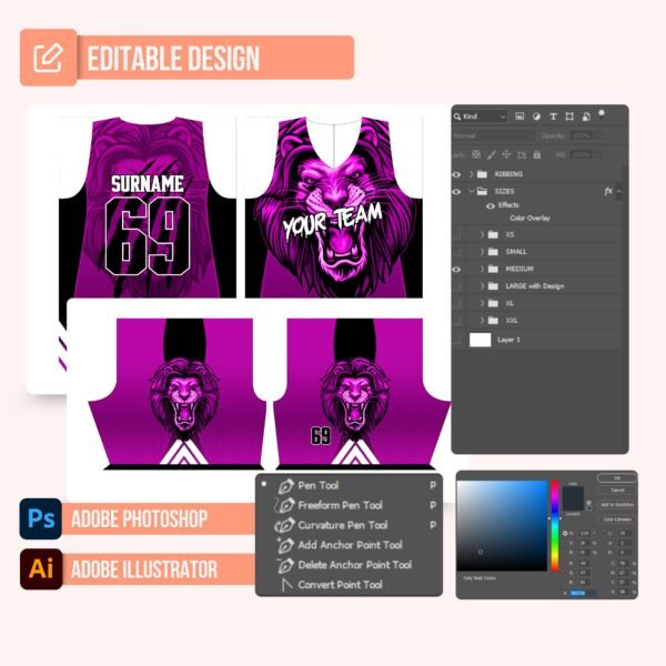Basketball Jersey Design - PC44 - Image 2