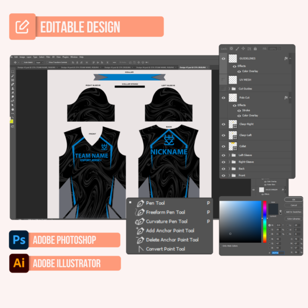 E-Sport Jersey Design - PC47 - Image 2