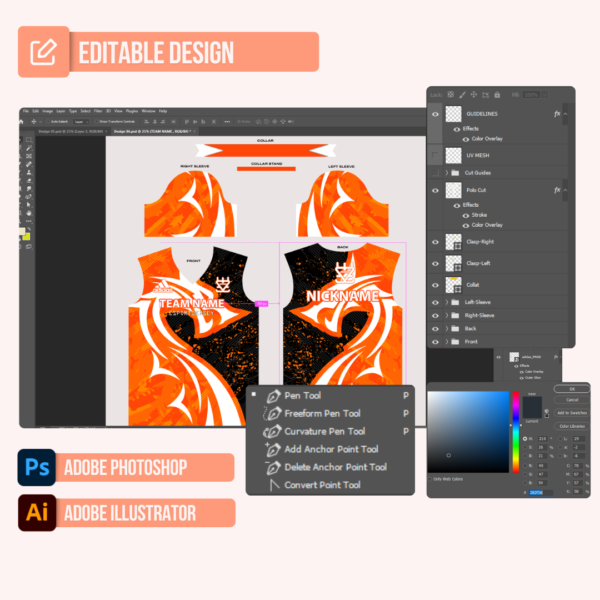 E-Sport Jersey Design - PC06 - Image 2