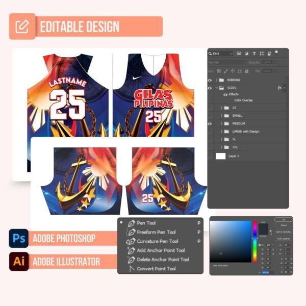 Basketball Jersey Design - PC10 - Image 2