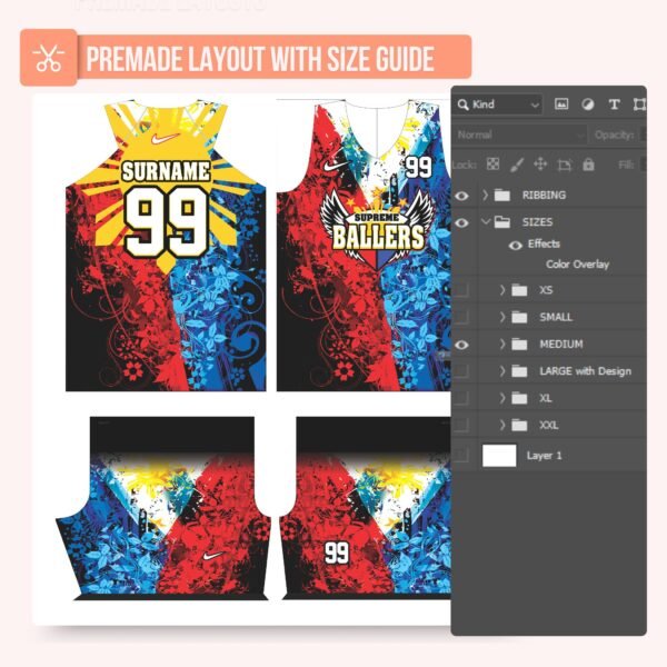 Basketball Jersey Design - PC19 - Image 3