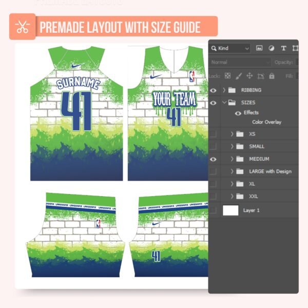 Basketball Jersey Design - PC50 - Image 3