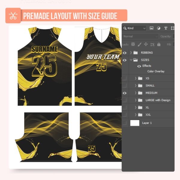 Basketball Jersey Design - PC60 - Image 3