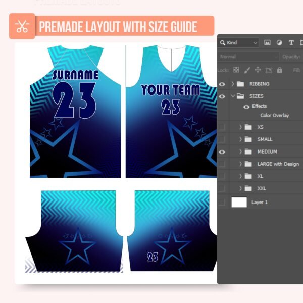Basketball Jersey Design - PC65 - Image 3