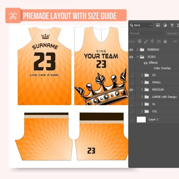 Basketball Jersey Design - PC70 - Image 3