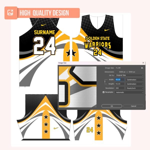 Basketball Jersey Design - PC11 - Image 4