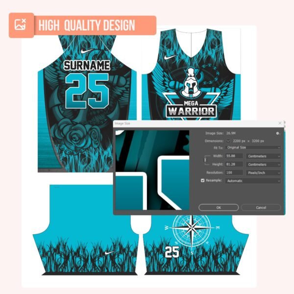 Basketball Jersey Design - PC12 - Image 4