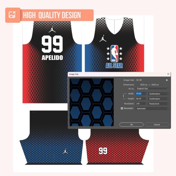 Basketball Jersey Design - PC15 - Image 4