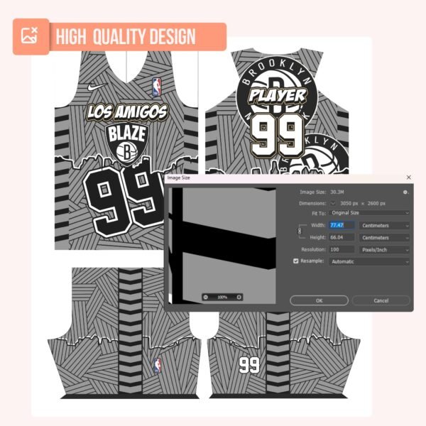 Basketball Jersey Design - PC16 - Image 4