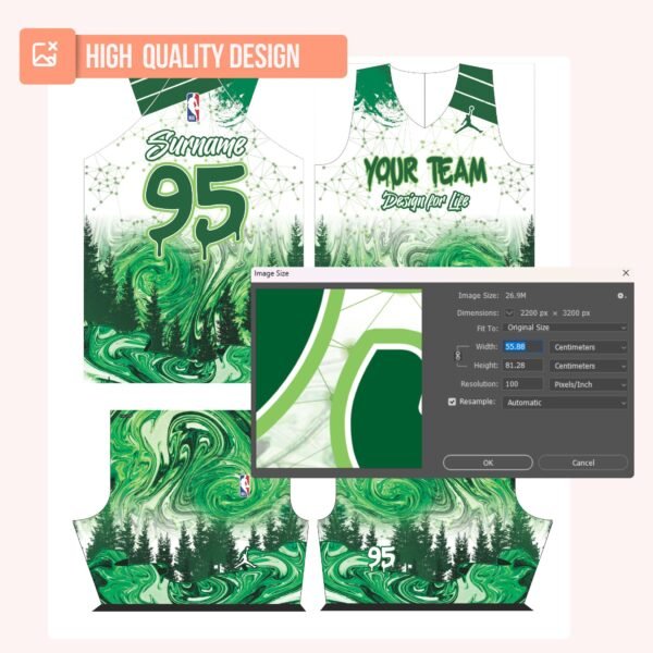 Basketball Jersey Design - PC25 - Image 3