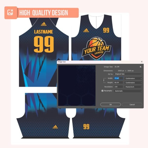 Basketball Jersey Design - PC37 - Image 4