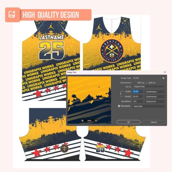 Basketball Jersey Design - PC39 - Image 4