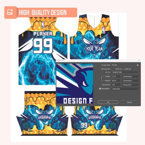 Basketball Jersey Design - PC40 - Image 5