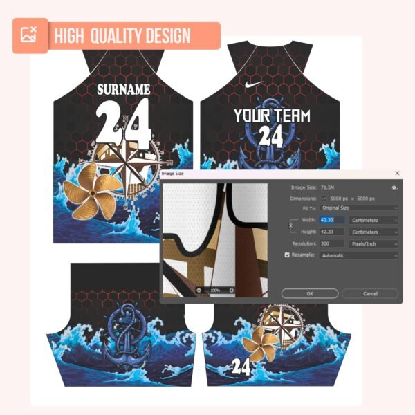 Basketball Jersey Design - PC43 - Image 4