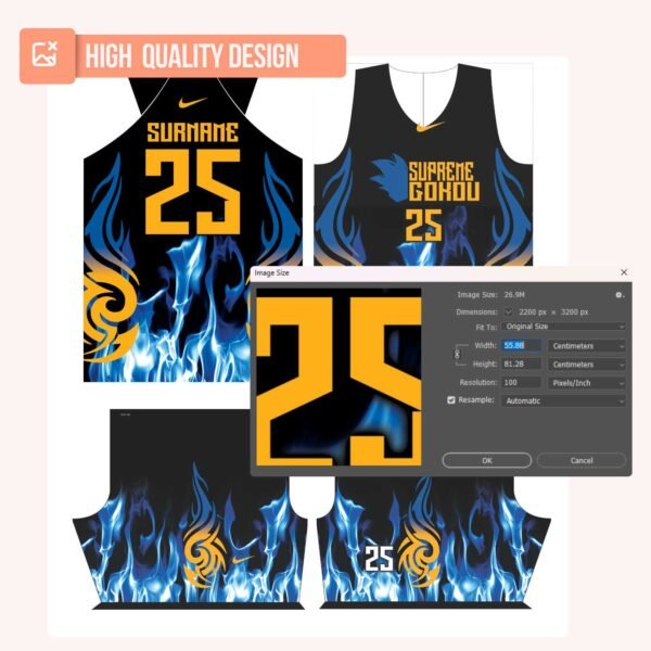 Basketball Jersey Design - PC05 - Image 4