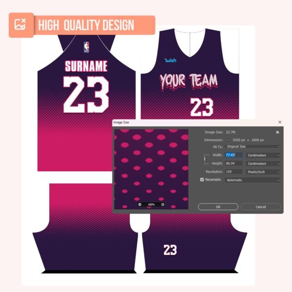 Basketball Jersey Design - PC47 - Image 4
