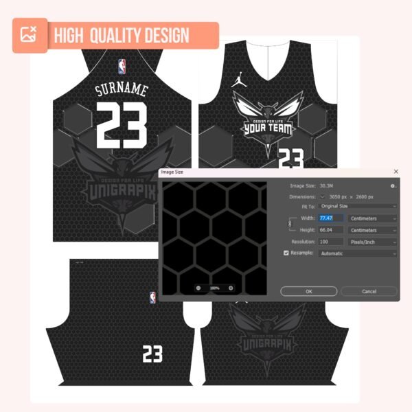 Basketball Jersey Design - PC52 - Image 4