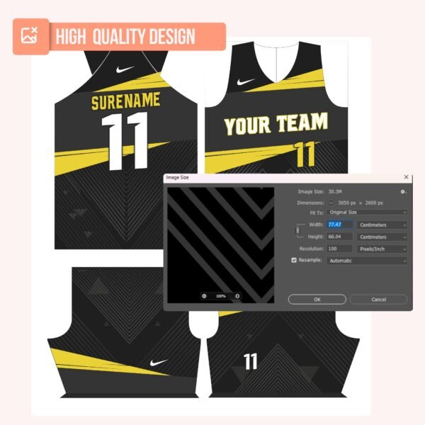 Basketball Jersey Design - PC55 - Image 4