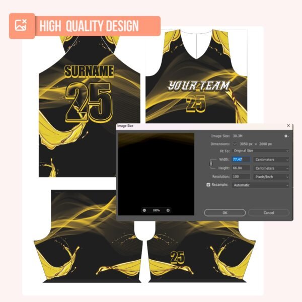 Basketball Jersey Design - PC60 - Image 4