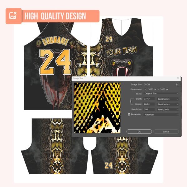 Basketball Jersey Design - PC62 - Image 4