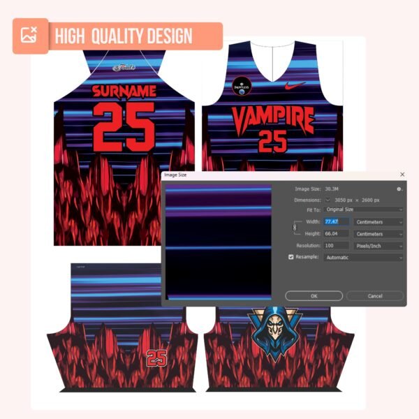 Basketball Jersey Design - PC07 - Image 4