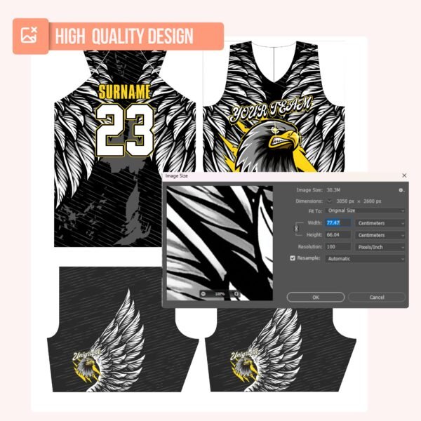 Basketball Jersey Design - PC63 - Image 4