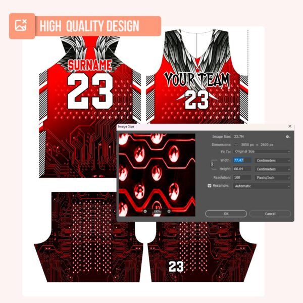 Basketball Jersey Design - PC72 - Image 4