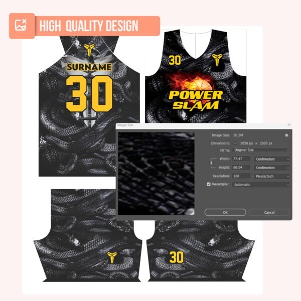 Basketball Jersey Design - PC09 - Image 4