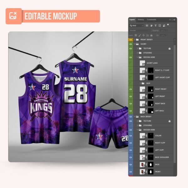 Basketball Jersey Design - PC22 - Image 5