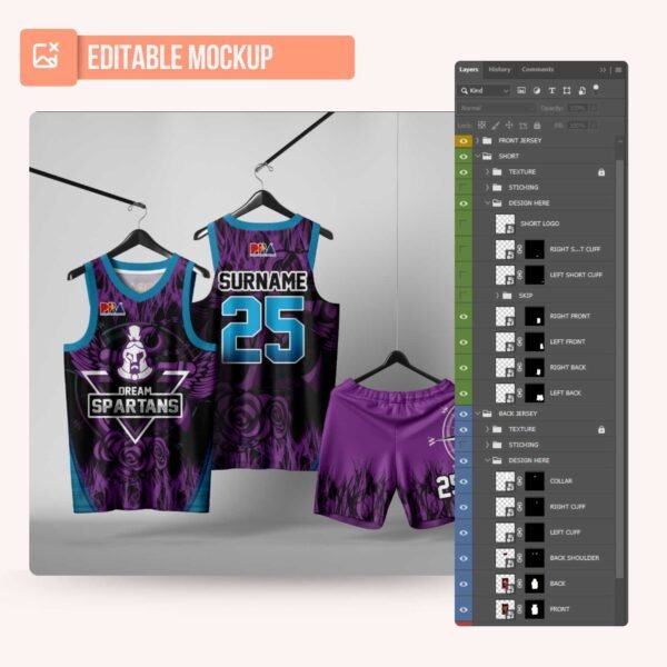 Basketball Jersey Design - PC04 - Image 5