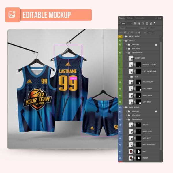 Basketball Jersey Design - PC37 - Image 5